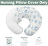 Summer Conches Bows Sea Baby Nursing Pillow Covers for Boy Girl Ocean Seashells Beach Nursery Feeding Pillowcase