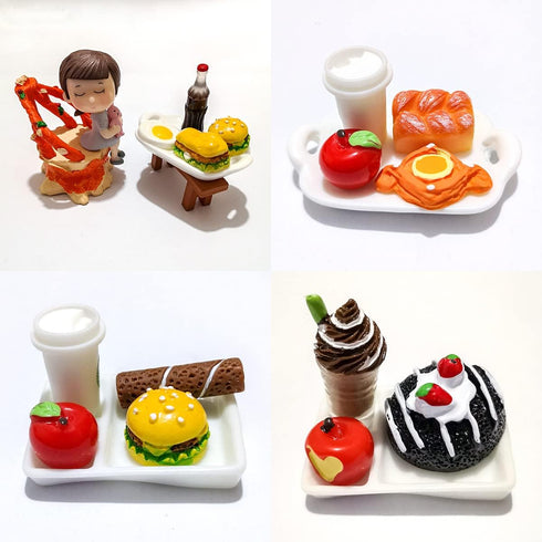 Nuanmu 20pc Miniature Food Drink Bottles Pretend Play Kitchen Game Party Toys (Random Foods)