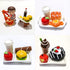 Nuanmu 20pc Miniature Food Drink Bottles Pretend Play Kitchen Game Party Toys (Random Foods)