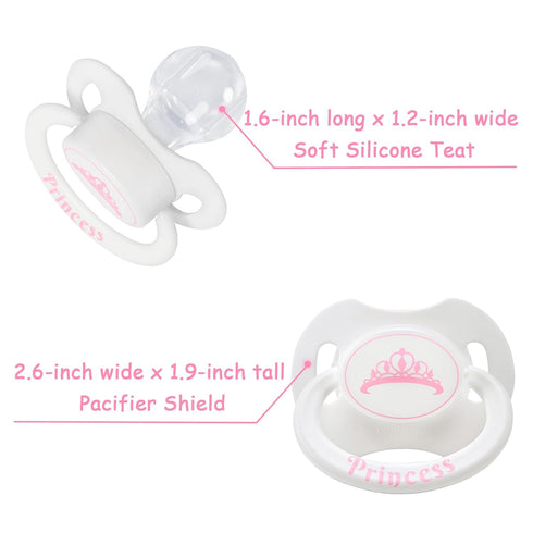 LittleForBig Adult-Sized Pacifier with Crown Design - Generation II