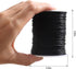 Promise Babe Black Satin Rattail Cord for Baby Teething Necklace, 75m DIY Teether Craft Supplies Line