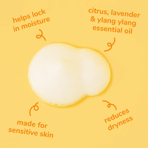 15.21 Oz Arau Baby Foam Body Soap, Citrus Scent Refill, Natural Plant Based Foaming Body Wash for Babies, Infants