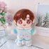 niannyyhouse Doll Dressup - 7.8in/20cm Plush Doll Clothes, Blue Dog Suit Accessories for Stuffed Figures