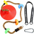 Climbing Rope Tree Swing with Platforms, Disc Swing Seat Set for Kids Outdoor Playground