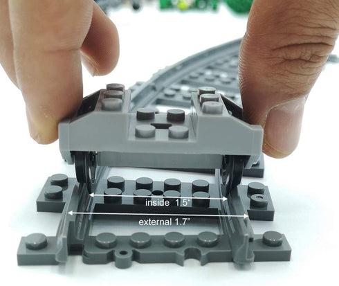 City Train Tracks Non-Powered, 24pcs Compatible Major Brands Building Block Toy Gifts