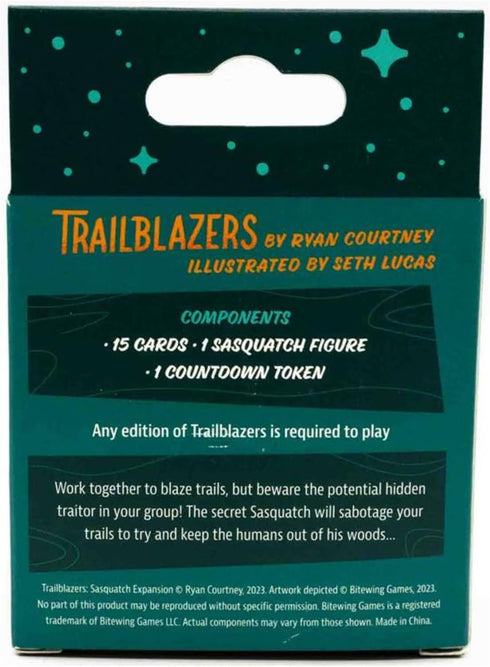 Trailblazers: Sasquatch Expansion - Bitewing Games