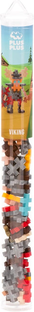 PLUS PLUS - Viking - 70 Piece Tube, Construction Building Toy, Interlocking Mini Puzzle Blocks for Kids