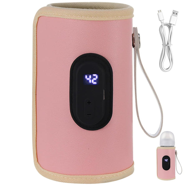 Meyrwoy Baby Bottle Warmer Bag, Portable Bottle Warmer 18W Quick Heating Baby Bottle