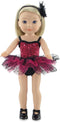 Emily Rose 14.5 Inch Doll Clothes, 5 Piece Jazz Ballet Ballerina Outfit with Real Tap Shoes