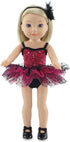 Emily Rose 14.5 Inch Doll Clothes, 5 Piece Jazz Ballet Ballerina Outfit with Real Tap Shoes
