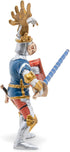 Papo Hand-Painted Medieval-Fantasy Figurine - Blue Knight Fleur de LYS, Collectible for Children