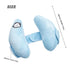 Adjustable Baby Head Neck Support, Portable Toddler Travel Pillow for Car Seat Stroller, Blue Banana Travel Headrest