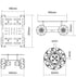 Mecanum Robot Chassis Car Kit - 360° Omnidirectional Wheel, Aluminum Alloy Frame, TT Motor, DIY Kit (Unassembled)