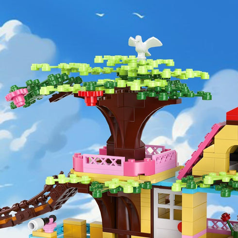 Set,958pcs 10 11 12 14 RAVAYO Creative Tree Building Block Mini Brick Toy for Kids Girls Age
