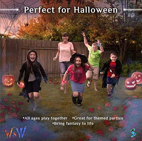 A Magical Glow-in-The-Dark Outdoor Game: Wizards & Werewolves | 4-10 Players | Scavenger Hunt for Kids
