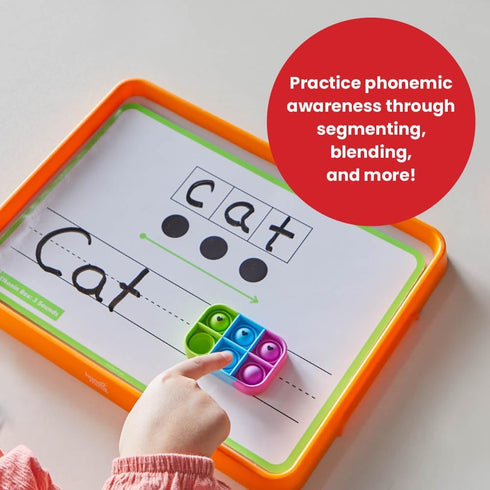 hand2mind Elkonin Box Sensory Bubble Poppers, Phonemic Awareness, Phonics Manipulatives, Science of Reading Classroom