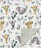 HawSkgFub Safari Jungle Animals Mink Baby Blankets Dotted Backing Boy Girl Shower