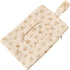 PLGEBR Portable Mommy Bag for Stroller,Refillable Floral Baby Wipe Holder Quilted Wipe Pouch