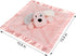 Puppy Baby Security Blanket for Toddler Infant Newborn Boys & Girls, Soft Lovey Stuffed Animal with Plush Fabric, Pink