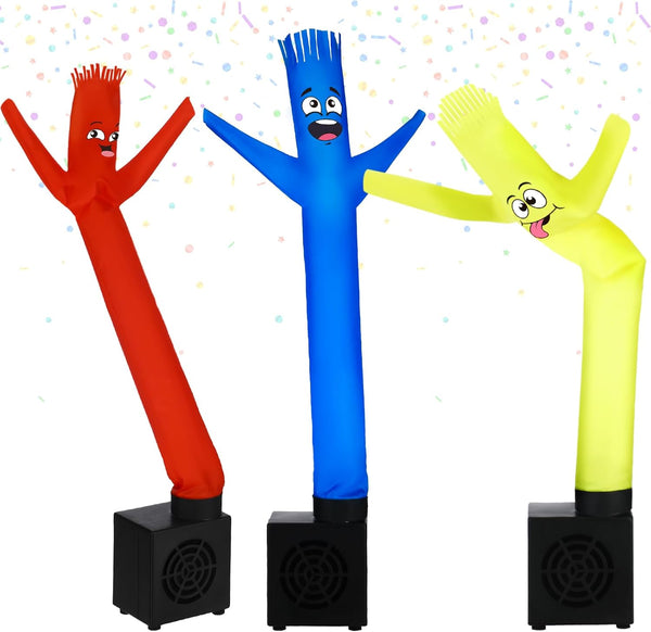 Poen 3 Pcs Mini Inflatable Tube Man Wacky Waving Inflatable Tube Guy Desktop Mini Air Dancer Toys for Kids Birthday