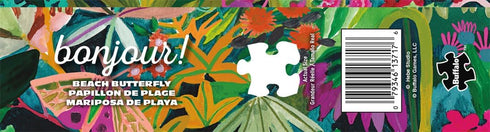 1000 Buffalo Games - Bonjour - Beach Butterfly - Piece Jigsaw Puzzle for Adults - Challenging Puzzle Perfect for Game