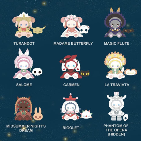 BEEMAI Emma Secret Forest Masked Masquerade, 1PC Random Design Cute Figures Collectible Toys