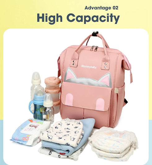Ybberik Backpack Diaper Bag Multifunctional Large Capacity Baby Bags for Moms Dads