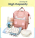 Ybberik Backpack Diaper Bag Multifunctional Large Capacity Baby Bags for Moms Dads