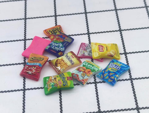 Miniature Drink Bottles Snacks Food Cake Dollhouse Decorations for Pretend Play Kitchen Game Party Toys