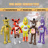 Action Figures Set, 5 Pcs Toys, 5.5 Inches Movable Joints Collectible Set with Light for Cake Toppers and Gifts