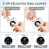 generic 2026 3 1 3 Trimmer New in Automatic Electric Nail Clipper with LED Light Nail File Speeds LCD Display Nail