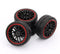 4PCS RC Racing Rubber Tires - Fit HSP HPI 9068-6081 1/10 Car On Road Wheel Rim