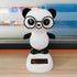 Black and White Solar Dancing Panda Bear Tiger - Shaking Dancing Animal Figurine for Car Interior Home Decor