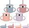 Baby Sippy Cups, 7.4 Oz Sippy Cups, 3 Stages Training Cup, Straw