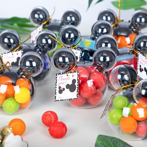 fozi cozi 8 Pack Mickey Themed Mouse Party Favors for Kids 4-8 - Black Mouse Birthday Party Supplies, Candy Box Bags,