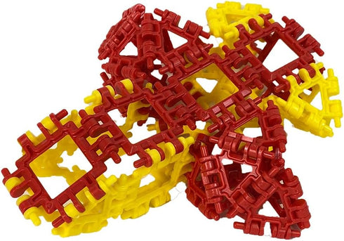 82 Set, Set That Hinge Toy Piece Green + Pink Animal + More STEM Construction Toy Building