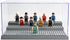 Minifigure Display Case for Action Figures, Dustproof Acrylic Storage Box with 3 Movable Steps for Models