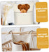 GARVALON Linen Hanging Storage Bag Bedside Organizer for Sundries Crib Multi Use Hanging Organizer Capacity Space