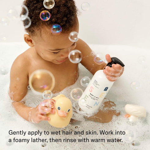 2-in-1 SEEN Baby Shampoo & Body Wash Fragrance-Free, Tear-Free & Non-Irritating Dermatologist-Developed Gentle Cleanser