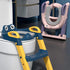 Irfora 2-Level Potty Training Toilet Seat with Step S Ladder Handle Foldable Toilet Trainer Seat Pedal Height