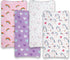 Jola's House 4 Pack Set Soft Baby Girl Changing Pad Cover Sheets for Chaning Pad Unicron Rainbow Heart Cute Neutral