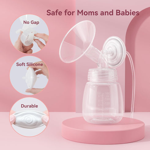 S1 S2 6oz/180ml Replacement Pump Bottles for Spectra/Motif Luna/Most Wide-Mouth Flanges, Milk Storage Bottle