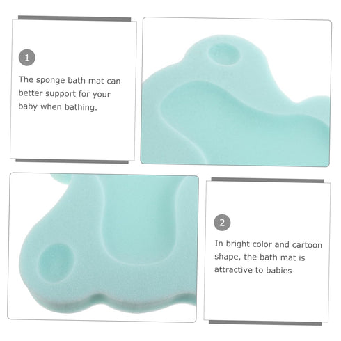 Quick-Dry Soft Bath Mat with Sponge Support for Tub and Sink - Comfortable Non-Slip Cushion in Random Colors
