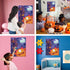 Pin The Eye on The Monster Party Game - Halloween Activity with 1 Sign, 24 Eye Stickers, and 1 Eye Mask