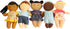 Diversity Buddies Plush Dolls - Multicultural Baby Dolls for Kids, Set of 5 Different Races Dolls, Daycare Toys