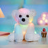 BSTAOFY Glow Polar Bear LED Night Light Stuffed Animal, Soft Plush Toy for Kids, White, 9.5''