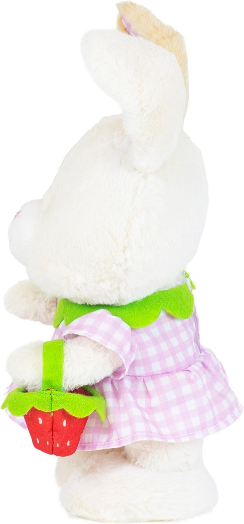 10" Cuddle Barn Animated Easter Bunny Plush - Bouncing Buttercup | Musical Dancing Rabbit with Strawberry Bag |