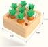 Ancaixin Montessori Toys for Babies 6-12 Months, Educational Carrot Harvest Toy, Wooden Shape Sorting Puzzle Gifts