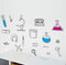 BIBITIME Science Laboratory Wall Decals - Vinyl Chemical Element Tool Stickers for Classroom Decor
