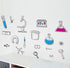 BIBITIME Science Laboratory Wall Decals - Vinyl Chemical Element Tool Stickers for Classroom Decor